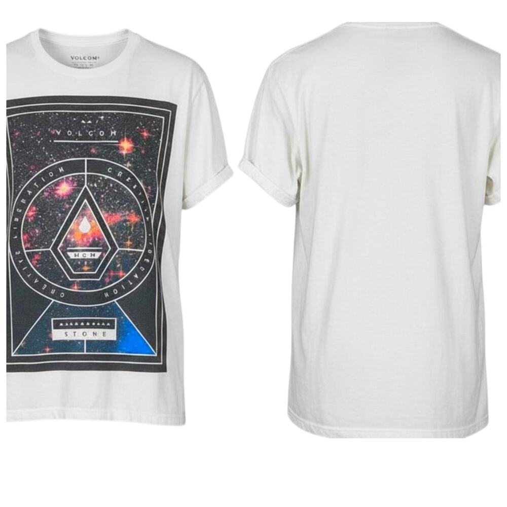 Volco brand graphic front t shirt  Large size